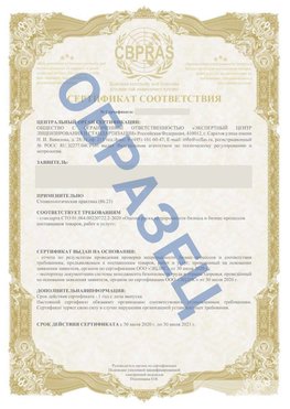 Образец Сертификат СТО 01.064.00220722.2-2020 Калач Сертификат СТО 01.064.00220722.2-2020 